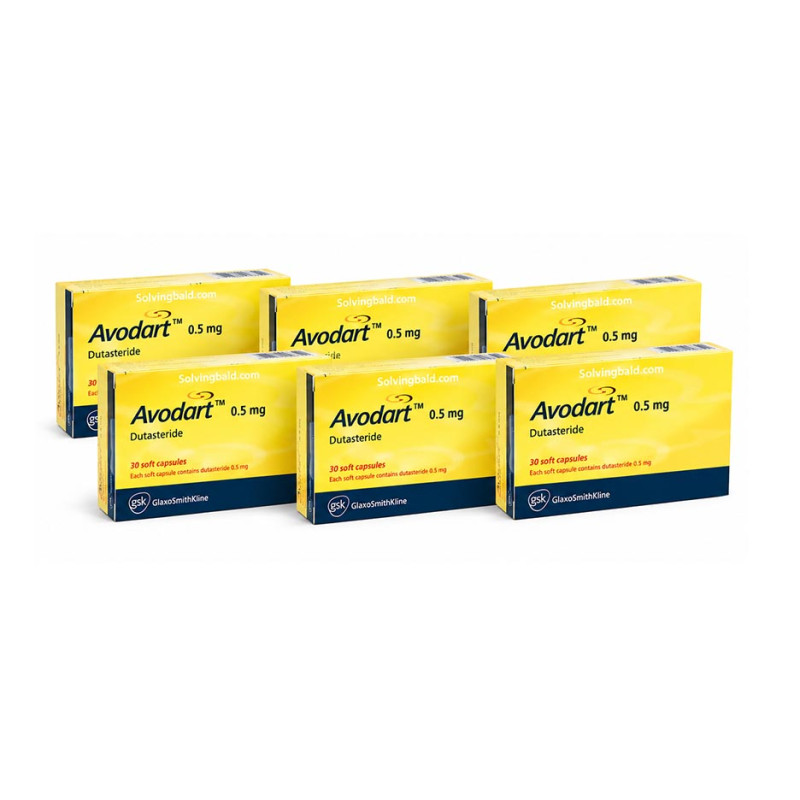 Avodart 0.5 mg (6 boxes)